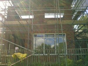 118JCC Extension with scaffolding